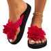 2025 New European And American Fashion Flower Clip-Toe Flip-Flops For Women, Outdoor Beach Flat Sandals_vogvips.com