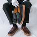 New Fashion Genuine Leather Retro Business Men's Casual Shoes Black Daily Office Loafers One-step Driving Party Dress Wedding Men's Shoes_vogvips.com