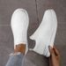 Men's And Women's Matching Casual Running Shoes - Flyknit Socks For One-Piece Footwear - 4cm Thick Bottom Elevated Lazy Shoes_vogvips.com