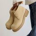 Derby Shoes Men's Thick-soled Heightened Suede Leather Round Head Casual Tooling Martin Boots_vogvips.com