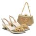 High-heeled sandals with a hard box jewel handbag set Daily party shoe bag_vogvips.com