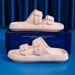 2023 New Adjustable Slippers Thick Sole Slippers Double Buckle Home Bathroom Anti Slip Cloud Slippers Women Outdoor Beach Slides_vogvips.com