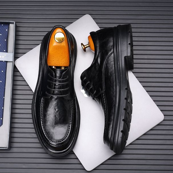 Formal Leather Large Size Live New Business British Casual Lace-up Derby Men's Shoes_vogvips.com