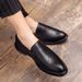 Euro Step Men's Business Formal Wedding Groom Spring Autumn Oxford Derby Brogue Casual Loafers Leather Shoes_vogvips.com