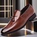 New Men's Slip-On Leather Large Size British Business Formal Casual Youth Versatile Korean Style Shoes_vogvips.com