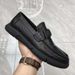 New Men's High-End 2025 Lightweight Leather Soft Sole Slip-On Driving Trendy Business Casual Shoes_vogvips.com