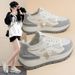 Women's Dad Sneakers 2025 Spring New Breathable Mesh Korean Style Versatile Thick Sole Casual Running Sports Shoes_vogvips.com