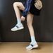 Daddy Shoes Female Students Running Sports Thick Soles Increase Height Casual Street Shooting_vogvips.com