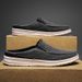 Men's Backless Slip On Mule Loafers Breathable Canvas Platform Walking Shoes Non Slip Cushioned Casual Indoor Outdoor Slide Shoes_vogvips.com