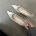 2025 Kitten Heel Elegant French Style Dress Shoes With Pointed Toe Black Shiny Rhinestone Stiletto High Heels For Women_vogvips.com