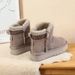 Thick-Soled Height-Increasing Snow Boots For Women, Ethnic Style, Sheepskin Integrated, Northeastern Short Tube, Warm_vogvips.com