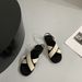 In-stock High-end Quality Women's Sandals, Retro Simple Cross-strap Sandals With Cross Buckle And Flat Sole_vogvips.com