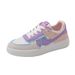 Spring New Color Blocked White Student Thick Soled Board Korean Version Versatile, Internet Famous Casual Shoes, Women's_vogvips.com