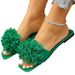 Foreign Trade 2025 Spring-summer New Model European And American Beach Shoes Casual Outdoor Floral Flat Slippers For Women_vogvips.com