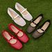 za Foreign Trade Cross-border In-stock Flat Summer Mesh 2025 New Hollow Mary Jane Shoes_vogvips.com