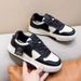 Women's Casual Sneakers Fashion Low-Top Breathable Lace-Up Shoes With Thick Sole Retro Vintage Style In Black And Brown, Sizes 36-40_vogvips.com