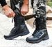 Combat Boots Mountaineering Hiking Camping Training Shoes Black High-top Tactical Boots_vogvips.com