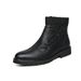 European Warm Series 2025 Men's Black Round Toe High-top Casual Adult Warm Stitched Martin Snow Boots Mens Shoes_vogvips.com
