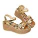 Large Size For Women In Summer 2025, New One-piece Buckle Strap, Sloping Heel, Thick Soled Roman Sandals, Casual Sandals_vogvips.com