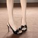 Nude High-heeled Shoes Women, 2026 New Summer Model, Open-toed, Sexy Stiletto, Stunning For Outdoor Wear, One-strap_vogvips.com