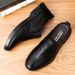Cross-border Leather Shoes Men's New Business Dress Casual Spring and Autumn Breathable Men's British Korean Style Round Toe Groom Wedding Shoes_vogvips.com