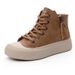 Vintage Short Boot For Soft Sole 2023 Autumn Winter New Veratile Caual High Top Women In Style Plu Size Single_vogvips.com