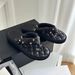 new 2026 Buckle Style Number Flip-Flops Summer New Genuine Leather Toe Thick Sole Letter Bread Sandals For Women_vogvips.com