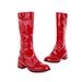 40-48 Large Size Shoes Winter New Women's Thick Medium Heel High Simple Boots_vogvips.com