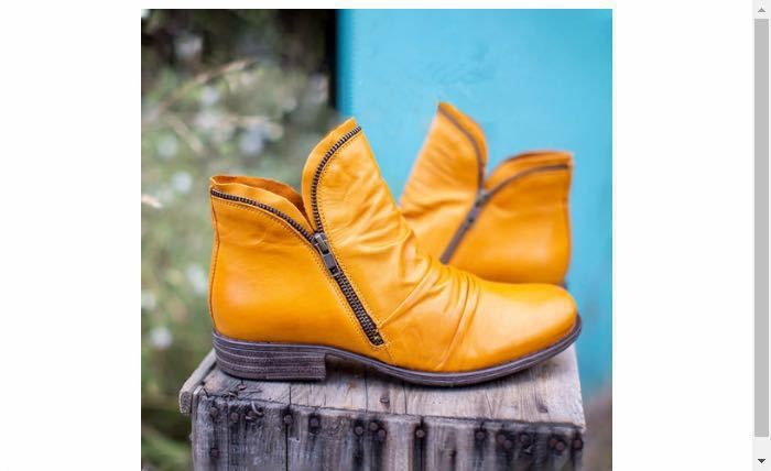 HOTONG Autumn And Winter New Round Toe Thick Heel Double Side Zipper Short Martin Women Boots_vogvips.com
