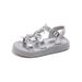 Girls' Summer 2025 New Style Princess Roman Shoes, Trendy Butterfly Bow Soft Sole Sandals For Older Children Shoe Sizes 26-37_vogvips.com