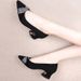 Fashion Temperament Rhinestone Light Mouth Single Shoes Women's Mid-heel Season Fashion Pointed Thick Heel High Heels_vogvips.com