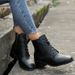 Plus Size Chunky Heel Martin 2024 Autumn Winter New British Style Fashion Short Boots For Women_vogvips.com