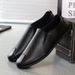 Euro Step Men's Casual Leather Shoes Slip-On Spring Loafers Men_vogvips.com