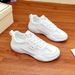 2026 Summer New Korean Ins Breathable White For Women, Hollow Casual Sneakers, Thick-Soled Versatile Platform Shoes_vogvips.com
