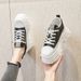 Small White Shoes Women S Sneakers Net Red Daddy Spring New Breathable Casual All Match Thick Bottom Inner Increase_vogvips.com