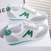 New 2024 Women Casual Walking Shoes Summer Flat Lace Up Leather High Quality Fashion Flat-Bottomed Female Gump Sneakers_vogvips.com