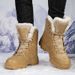 Outdoor High-top Boots Women Lace-up Breathable Comfortable Ankle Boots Men Shock-absorbing Breathable Casual Combat Boots Women_vogvips.com