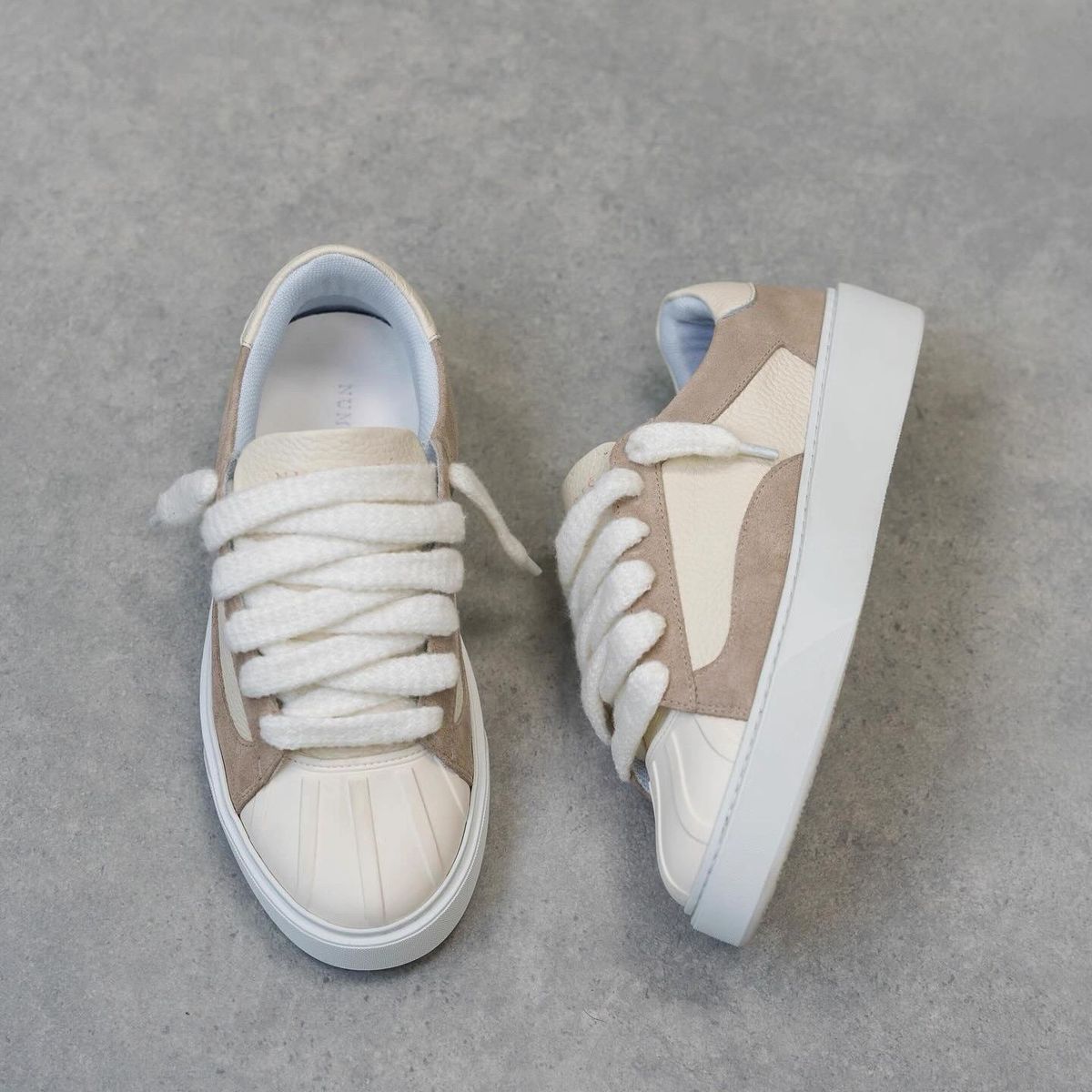French High-end Luxury Brand Numeris Low Shell Toe Thick-soled Fashionable Versatile Casual Ss White Sneakers For_vogvips.com