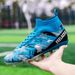 Soccer Shoes New high-top football shoes men's flying woven breathable socks professional training shoes_vogvips.com