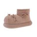 Qidan Shoe Factory Snow Boots Fleece Lined Warm Indoor Thick Sole Height Increasing Non-Slip Closed Heel Cotton Shoes_vogvips.com