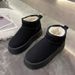 Snow Boots For Women With Thick Fleece And Warmth, Winter Anti Slip Waterproof Boots, Popular Outdoor Midsole Thick Soled Women's Cotton Shoes_vogvips.com