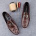 Doudou Men's Shoes Style Men's Casual Leather Shoes Lazy Soft Sole Driving Love_vogvips.com
