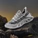 New Hollow Fried Dough Twists Thick Soled Fly Woven Mesh Surface Light Breathable Casual Sports Couple For Men And Women_vogvips.com