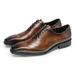 【 Shipping Within 48 Hours 】 European Men's Shoes With Leather Toe Layer, Hand Polished Formal Wear, Oxford Business_vogvips.com