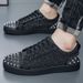 Autumn New Fashion Casual Personality Rivet Trendy Spirited Men's Sneakers Youth Single Shoes_vogvips.com
