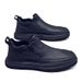 European Warm Series Work Fleece Lined Autumn Winter Kitchen Leather Men's Casual Slip-On Safety Shoes_vogvips.com