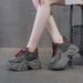Genuine Leather Thick-soled Dad Shoes For Women, 2026 Spring And Autumn New Model, Breathable, Stylish, Makes Feet Look_vogvips.com