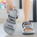 Men's New Sandals Summer Trend Letter Print Outdoor Leisure Anti Slip Lazy Beach Two In One Drag_vogvips.com