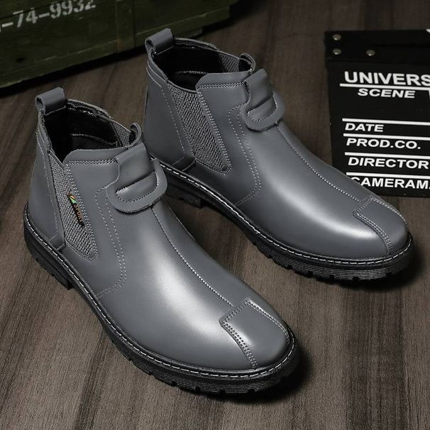 S908 2024 Autumn men's leather shoes retro British leather boots casual men's high top shoes short boots work boots_vogvips.com