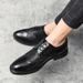 Euro Step Plus Size Formal Fashion 2025 New Brogue Men's Single British Leather Shoes_vogvips.com